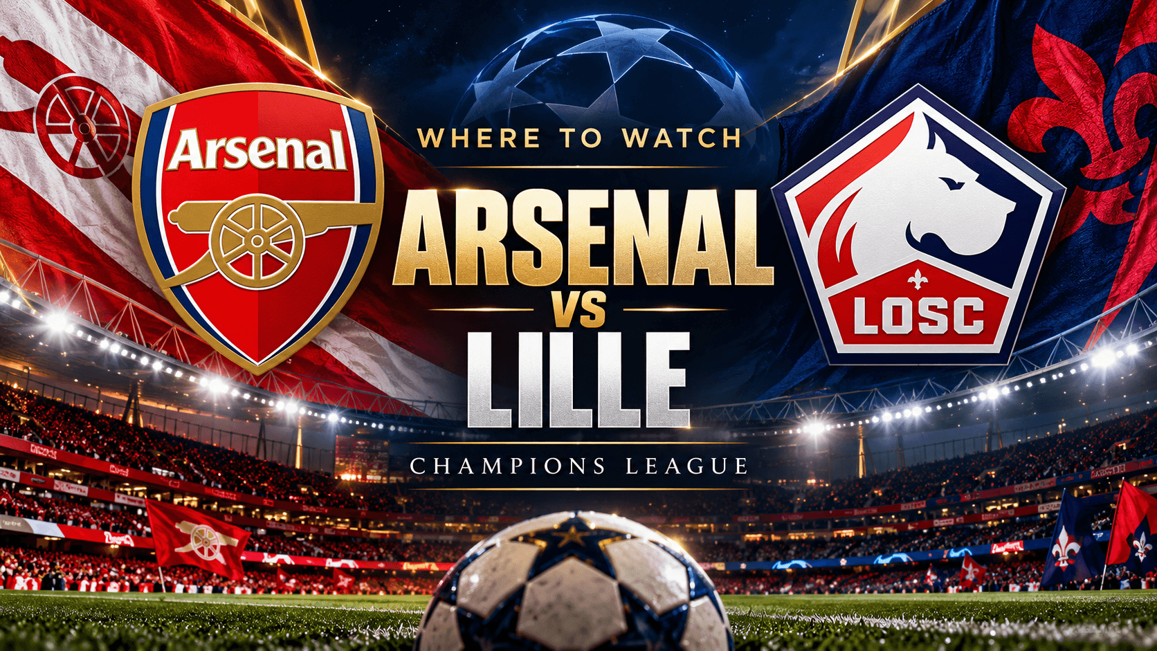 Where to Watch Arsenal vs Lille: UK Time and Champions League Preview