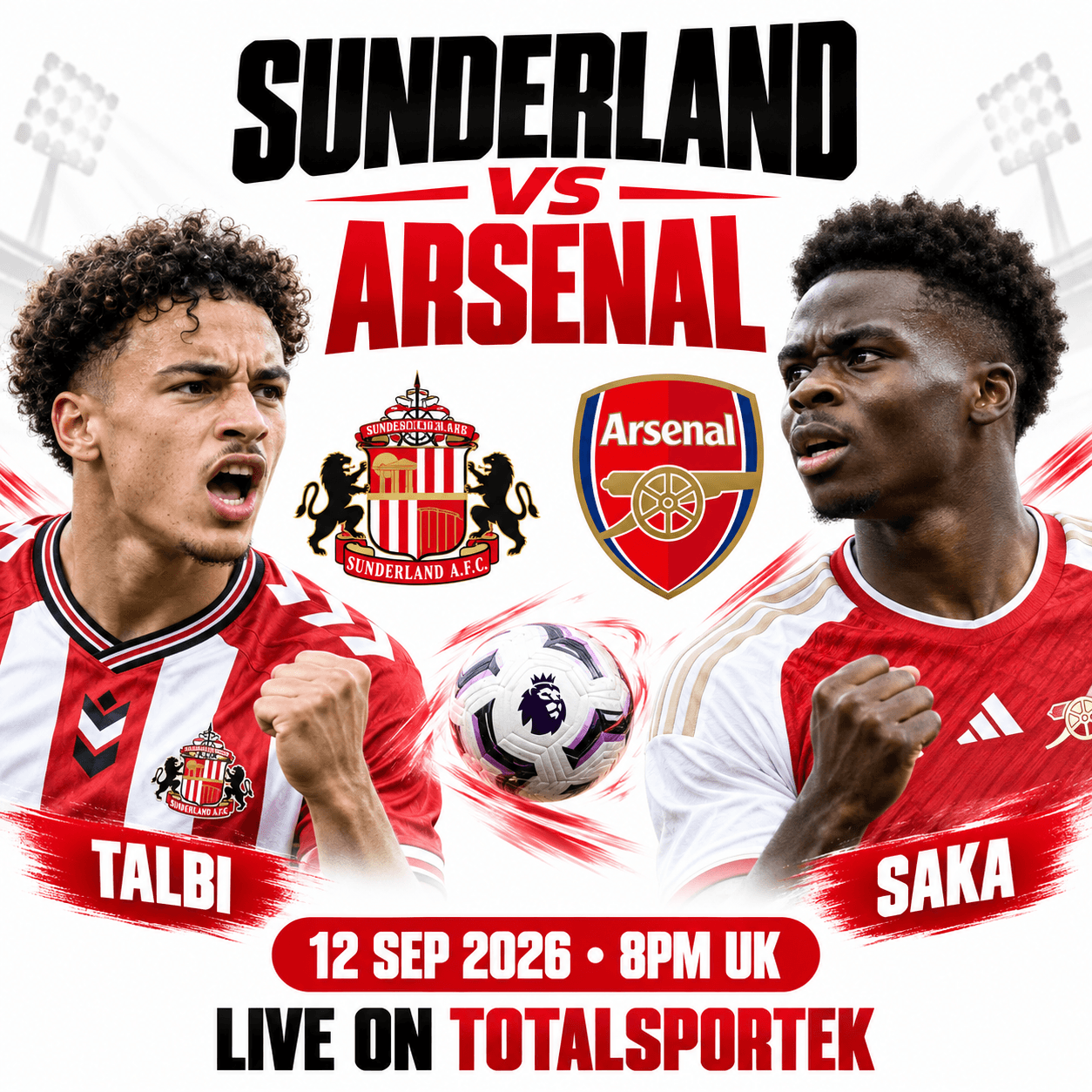 Sunderland vs Arsenal 2026 Premier League Preview and Live Streams on Totalsportek