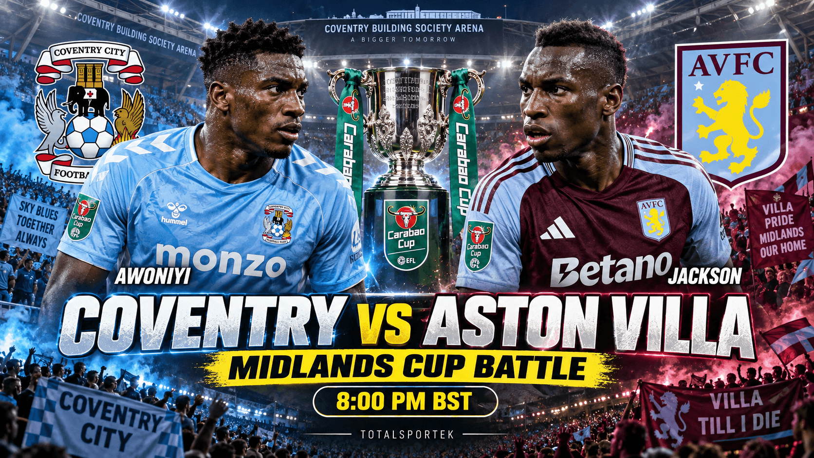 Coventry City vs Aston Villa: Midlands Rivals Collide Under Carabao Cup Lights