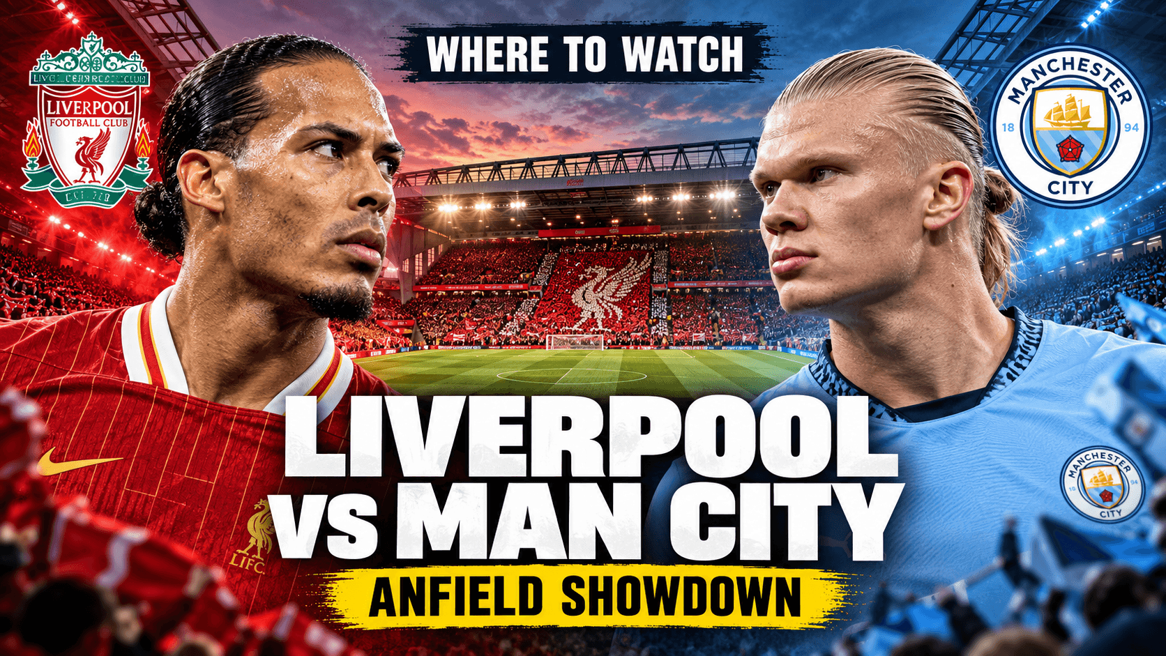 Where to Watch Liverpool vs Manchester City: UK Time and Anfield Preview