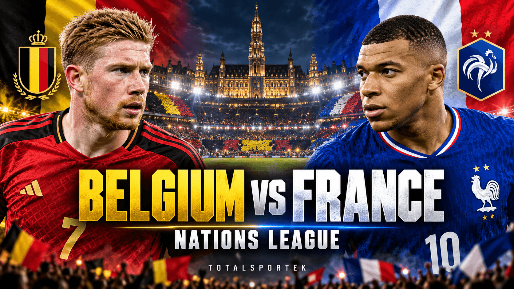 Belgium vs France Heavyweight Clash: Nations League Giants Collide on Totalsportek
